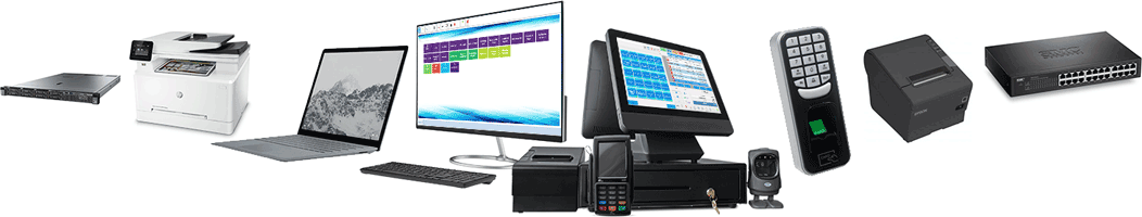 Giant Data provides Hardware which includes PC, Laptop, POS, Printers Laser & Thermal, Fingerprint reader, Network Switchs & Routhers